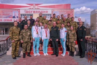В Уральском округе состоялась встреча росгвардейцев со спортсменами-олимпийцами